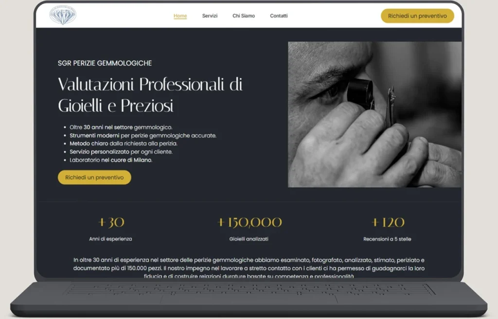 Esempio sito web e comunicazione per attività locali e professionisti