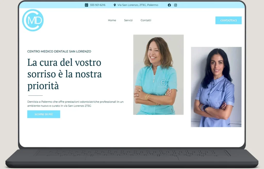 Esempio sito web e comunicazione per attività locali e professionisti